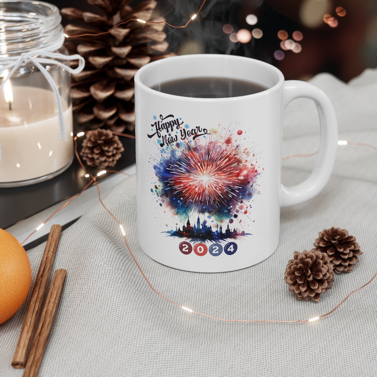 Happy New Year Ceramic Mug 11oz