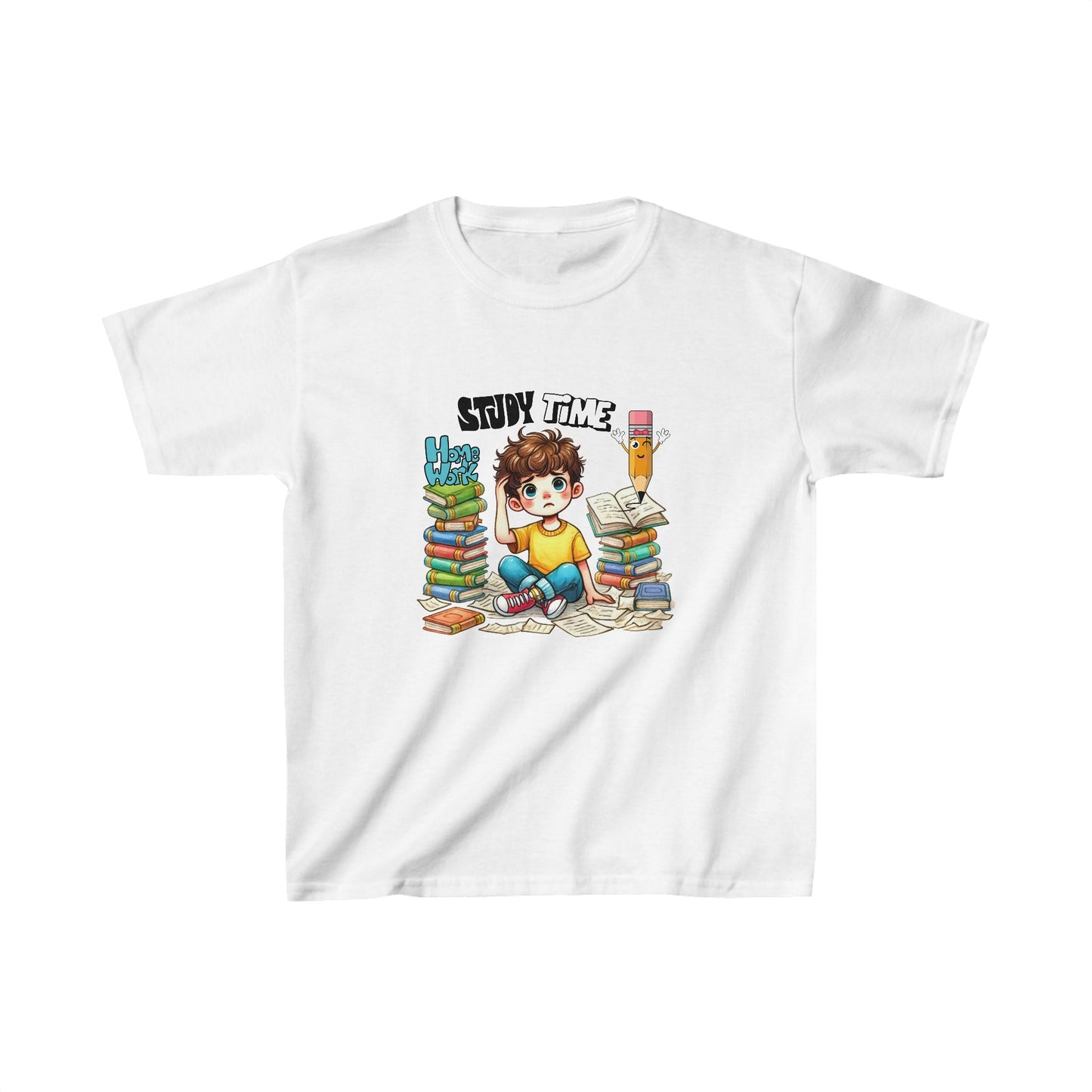 Study Time Back To School Kids Heavy Cotton™ Tee, First Grade Squad Back To School Kids Heavy Cotton™ Tee, Back to school Kids Shirt, 1st Day Of School Shirt, Back To School Cotton T-Shirt.