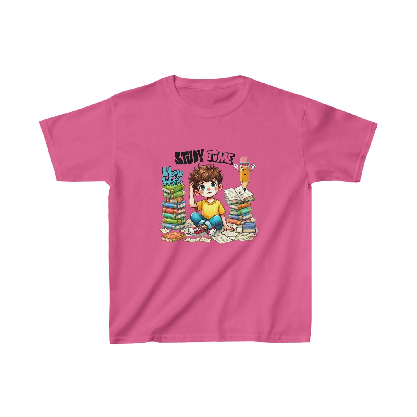 Study Time Back To School Kids Heavy Cotton™ Tee, First Grade Squad Back To School Kids Heavy Cotton™ Tee, Back to school Kids Shirt, 1st Day Of School Shirt, Back To School Cotton T-Shirt.