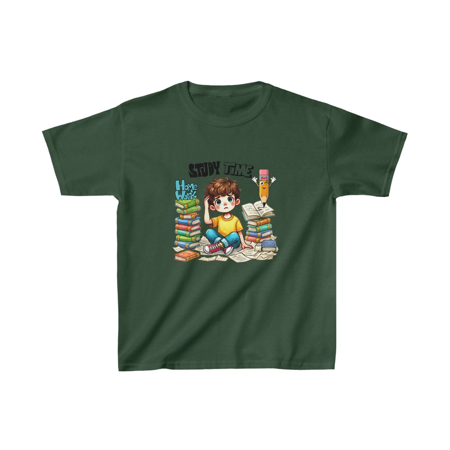 Study Time Back To School Kids Heavy Cotton™ Tee, First Grade Squad Back To School Kids Heavy Cotton™ Tee, Back to school Kids Shirt, 1st Day Of School Shirt, Back To School Cotton T-Shirt.