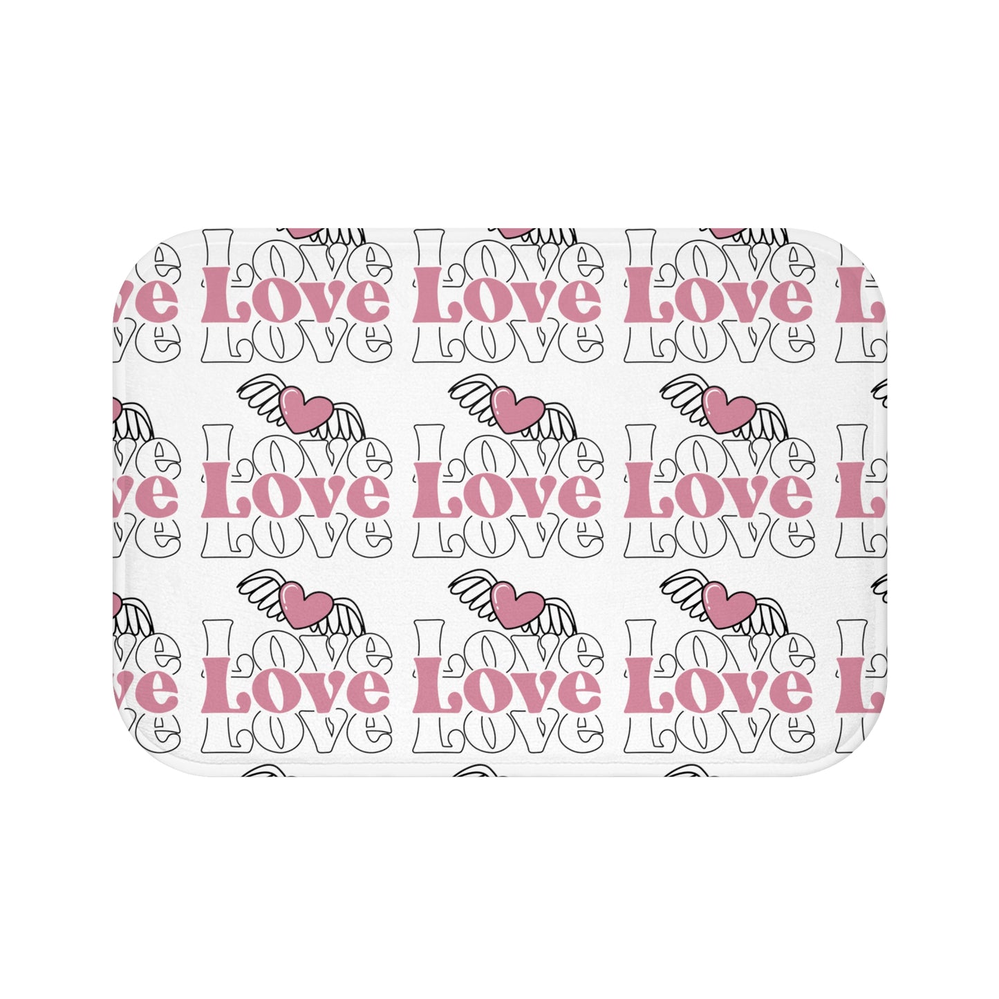 Happy Valentines Day Bath Mat