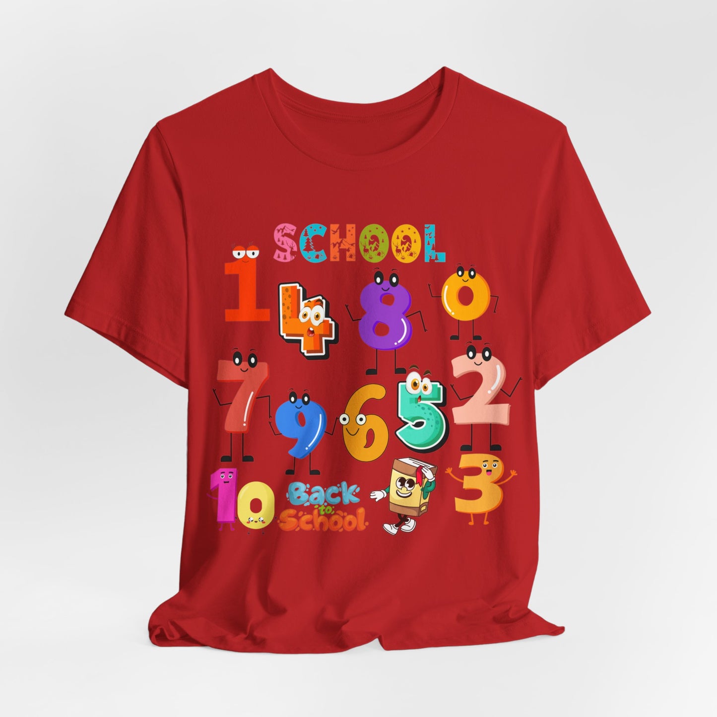 1 2 3 Back To School T-Shirt, Love Teach Inspire T-Shirt, Back To School T-Shirt, Teacher Back To school unisex jersey short sleeve.First Day Vibes T-Shirt.