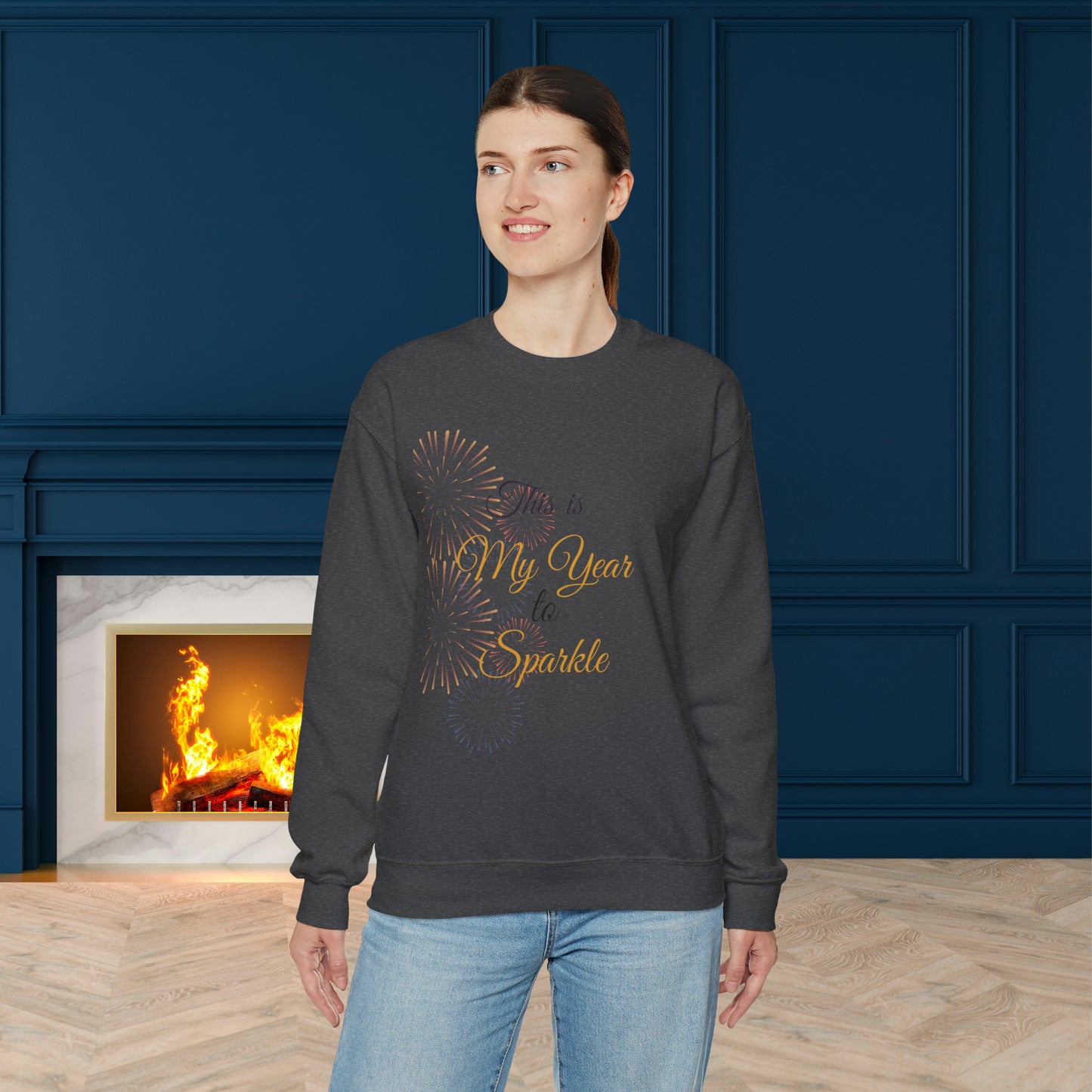 Happy New Year Unisex Heavy Blend™ Crewneck Sweatshirt