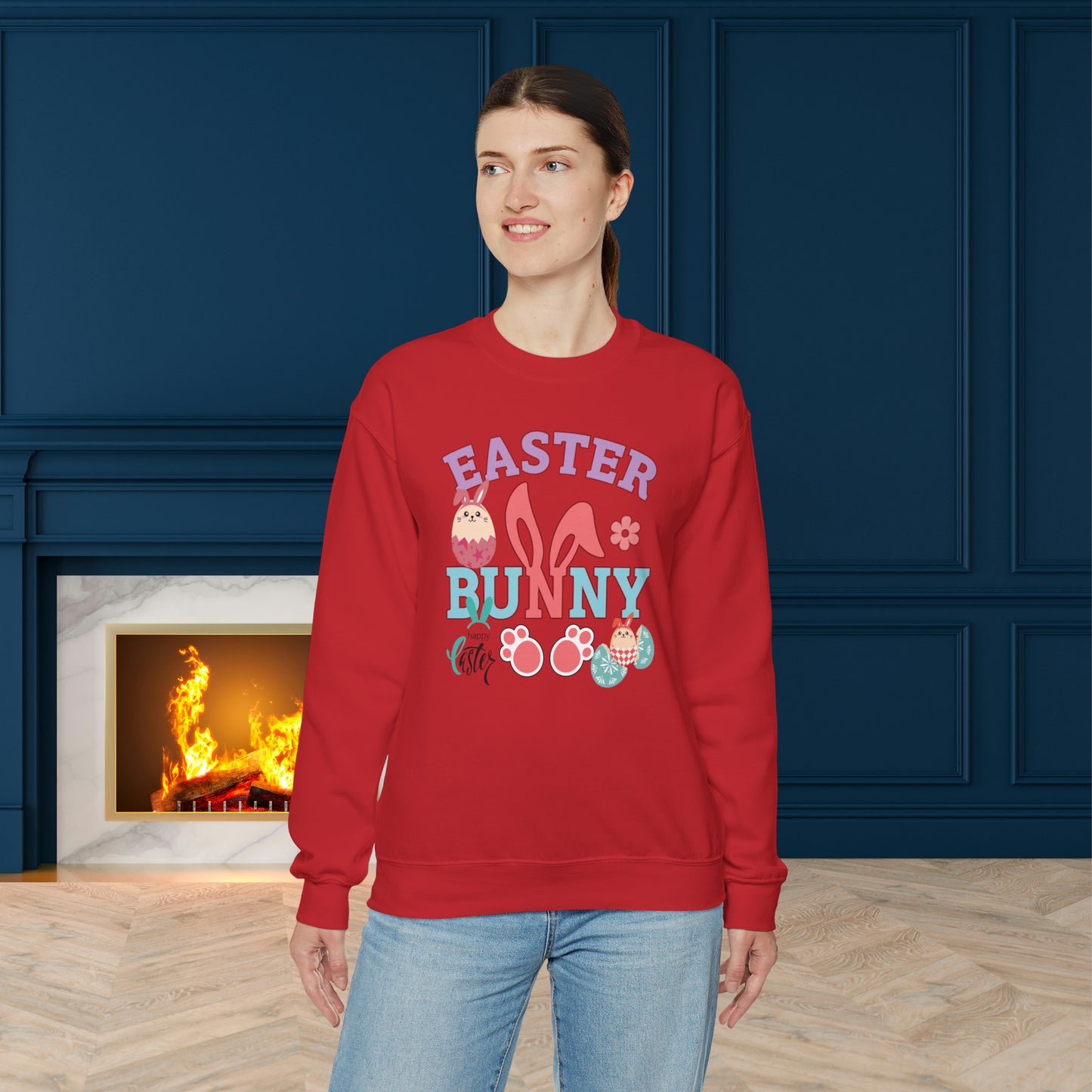 Easter Bunny Unisex Crewneck Sweatshirt