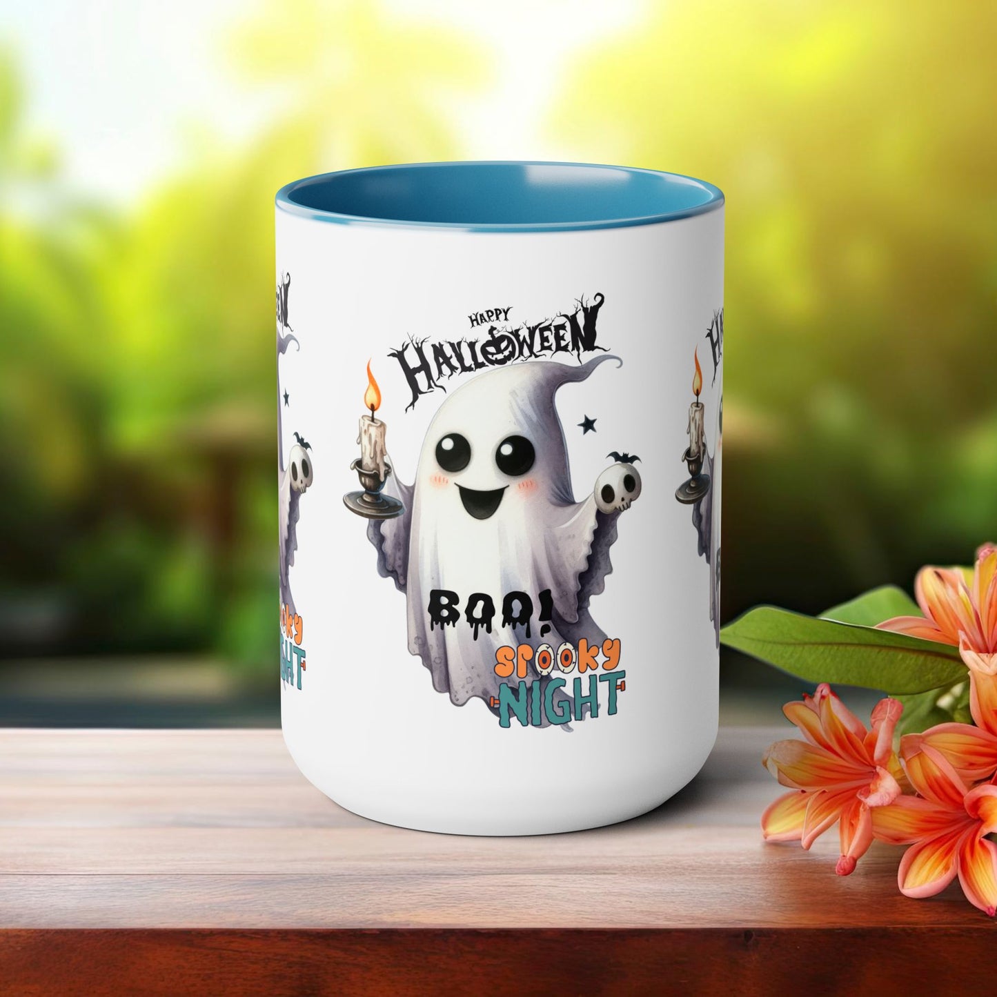 Spooky Night Halloween Coffee Mug,  Let's Go Halloween Coffee Mug, Trick or Treat Halloween Coffee Mug, Cute Skeleton Coffee Mug, Spooky Season Halloween Coffee Mug.