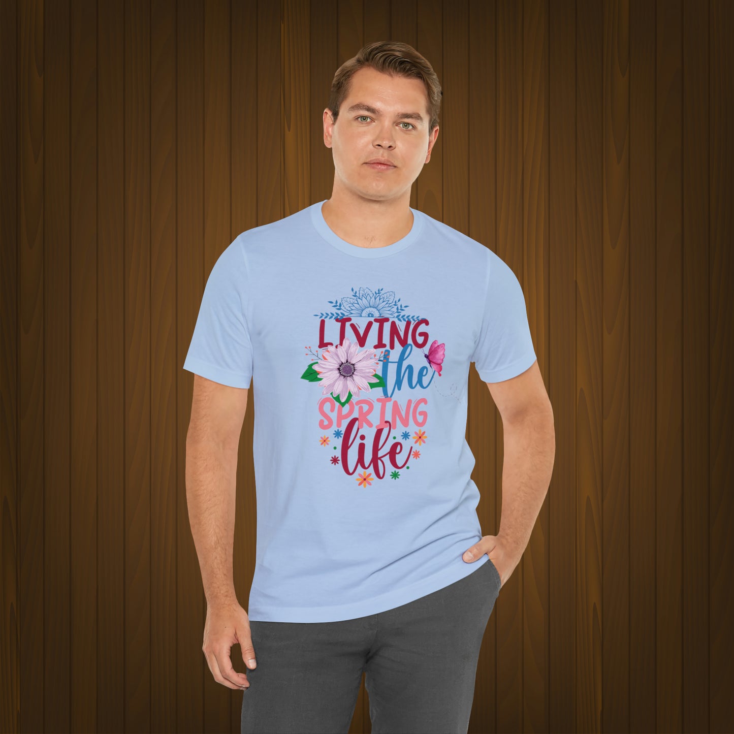 Living The Spring Life Unisex T-shirt, Spring Trendy Shirt.