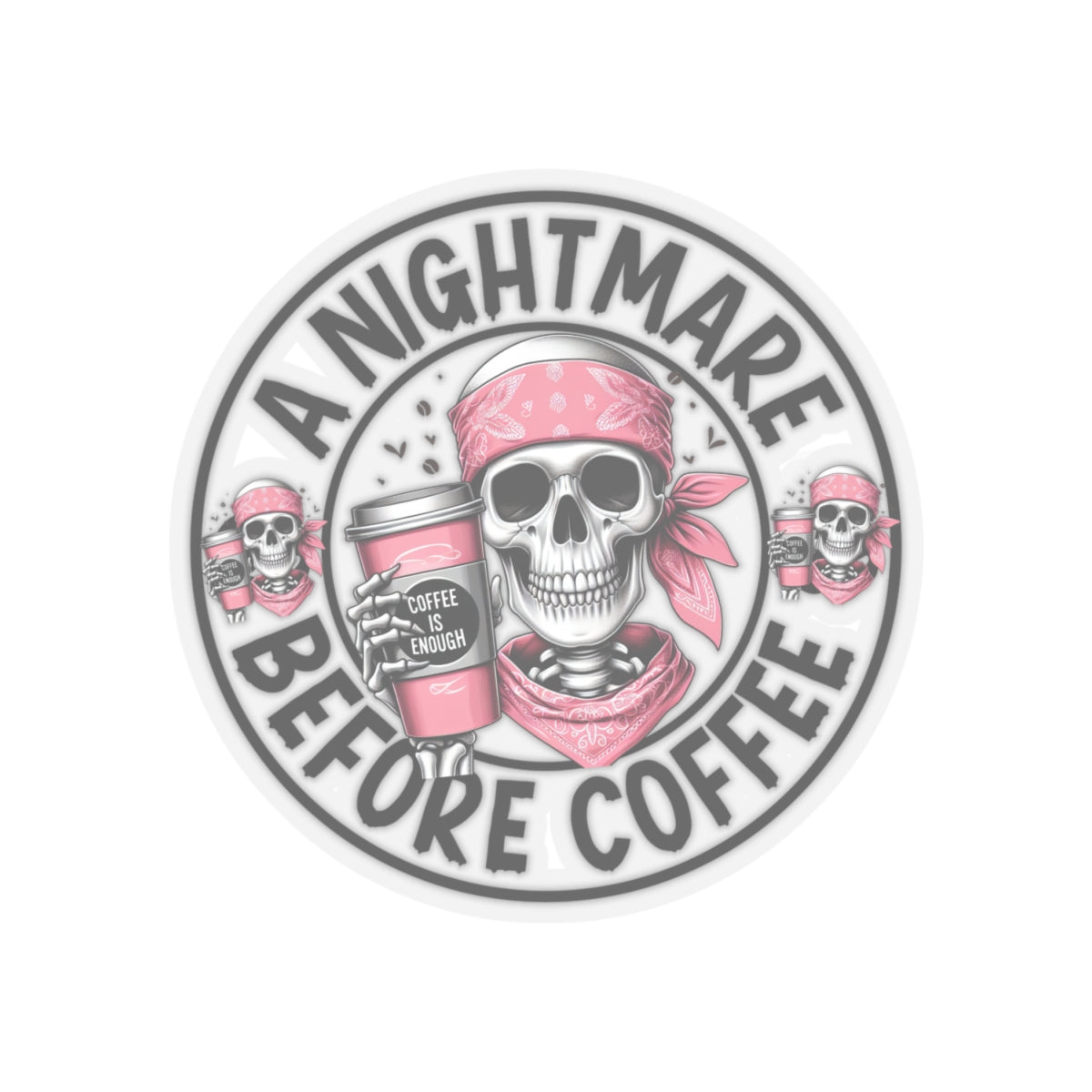 A Nightmare Before Coffee Halloween Kiss-Cut Stickers, Cute Ghost Halloween Kiss-Cut Stickers, Happy Halloween Kiss-Cut Stickers, Spooky Season Kiss-Cut Stickers, Trick Or Treat Halloween Kiss-Cut Stickers.