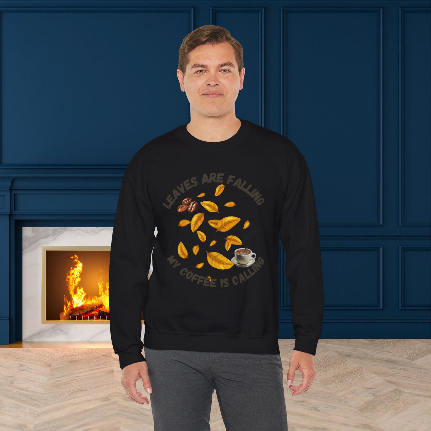 Leaves Are Falling Sweatshirt, HappyThanksgiving Sweatshirt - Unisex Heavy Blend, Happy Thanksgiving2024 Sweatshirt, Thanksgiving Gift, Festive Sweatshirt.