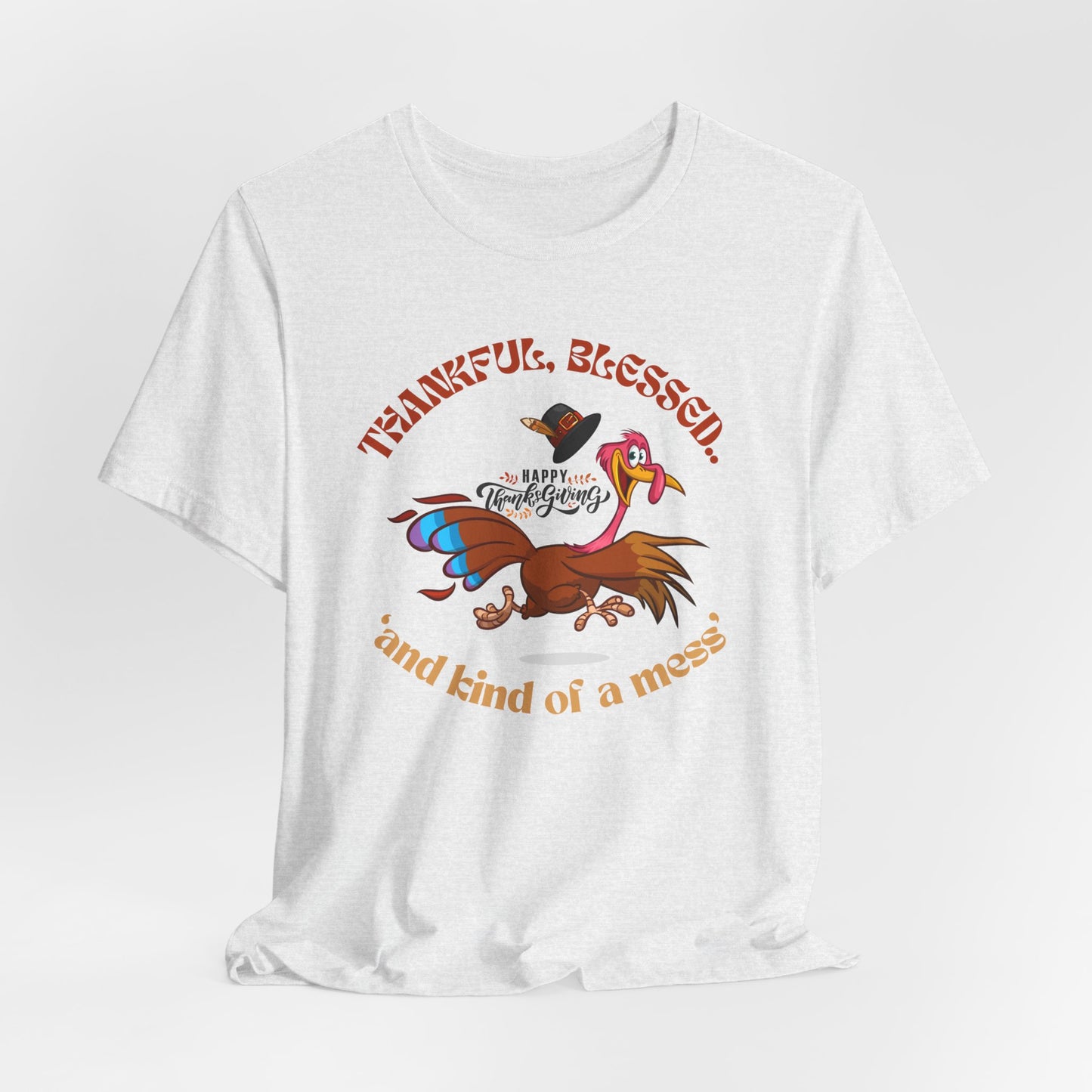 Thankful Blessed T-shirt, Happy Thanksgiving T-shirt, Happy Thanksgiving T-shirt, Happy thanksgiving 2024 T-shirt, Thanksgiving Gift,Turkey Shirt, Family Thanksgiving, Holiday Outfit.