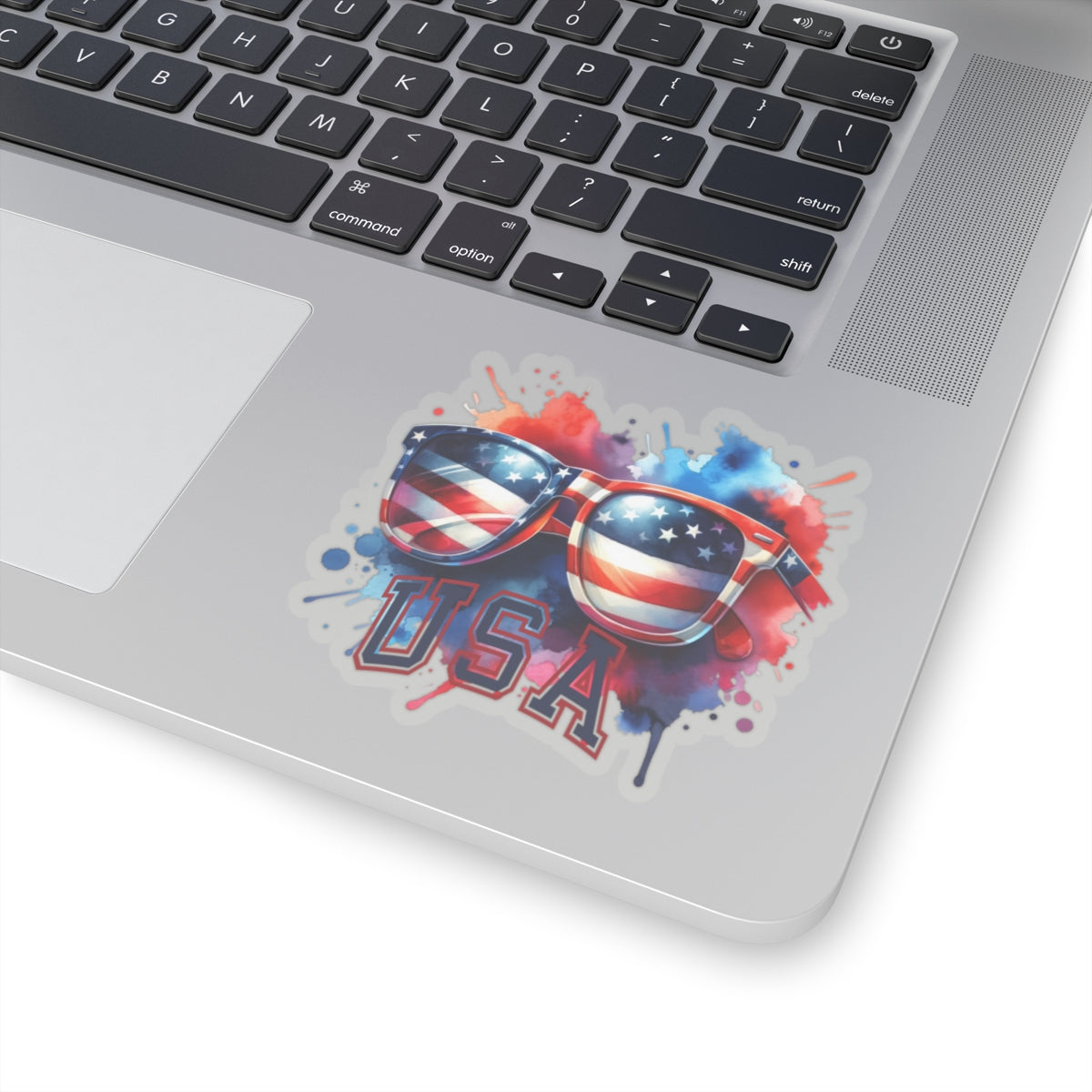 Happy 4th Of July Kiss-Cut Stickers, America, Flag, Peace Love America. Proud To Be An American, Red White Blue stickers. USA Stickers.