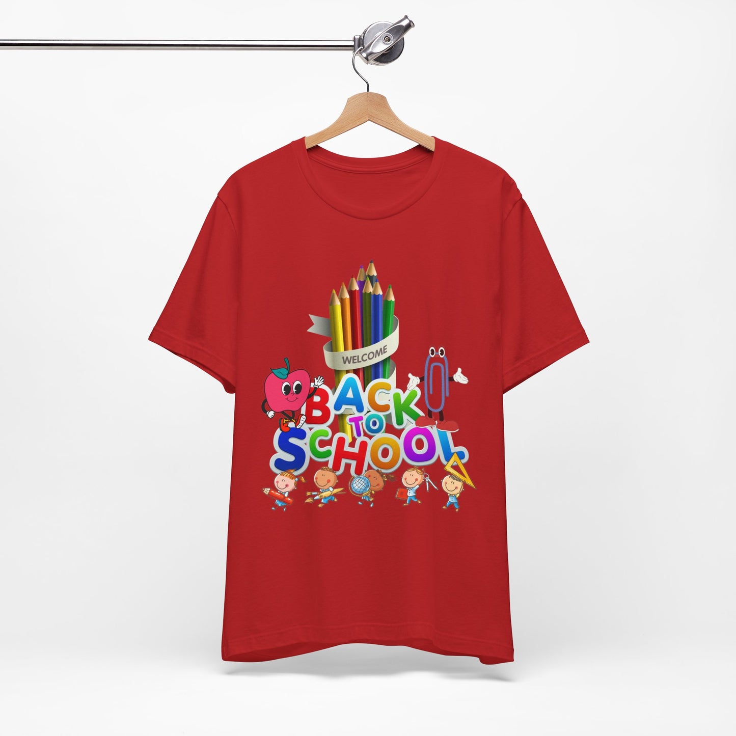 Welcome Back To School T-Shirt, Teacher T-Shirt, Teacher Back To school unisex jersey short sleeve.First Day Vibes T-Shirt.