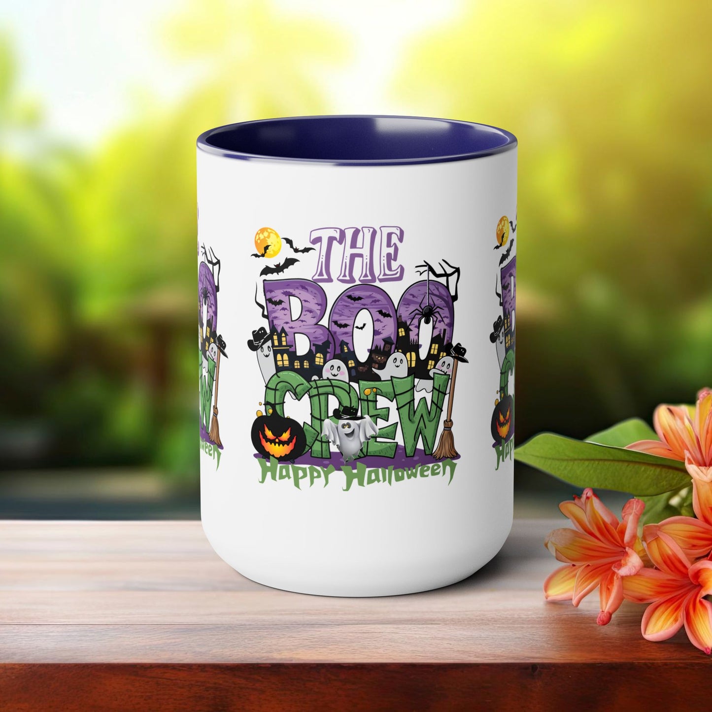 The Boo Crew Happy Halloween Coffee Mug,  Let's Go Halloween Coffee Mug, Trick or Treat Halloween Coffee Mug, Cute Skeleton Coffee Mug, Spooky Season Halloween Coffee Mug.