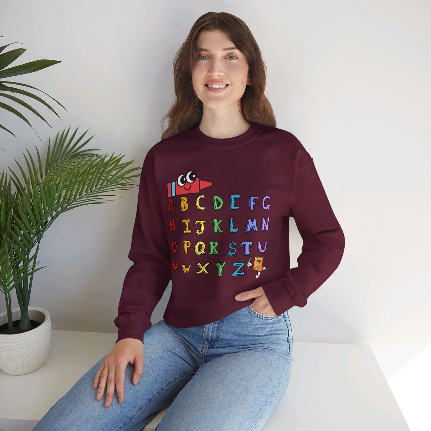 Back To school unisex heavy blend crewneck sweatshirt, We Love Teachers Sweatshirt,Teacher Back To school  Sweatshirt. First Day Vibes Sweatshirt.