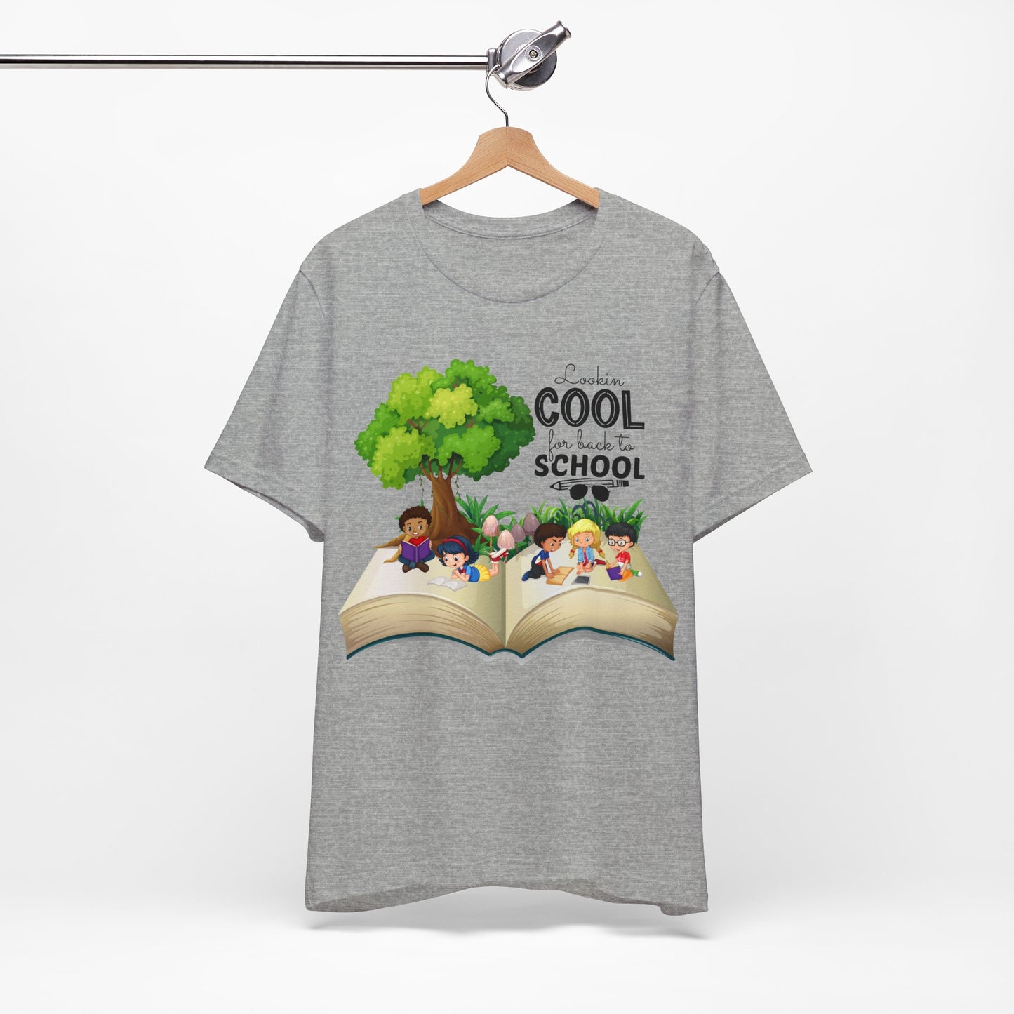 Looking Cool For BackTo School T-Shirt, Hello Teacher T-Shirt, Back To School T-Shirt, Teach Love Inspire Teacher Shirt, Teacher Back To school unisex jersey short sleeve.First Day Vibes T-Shirt.