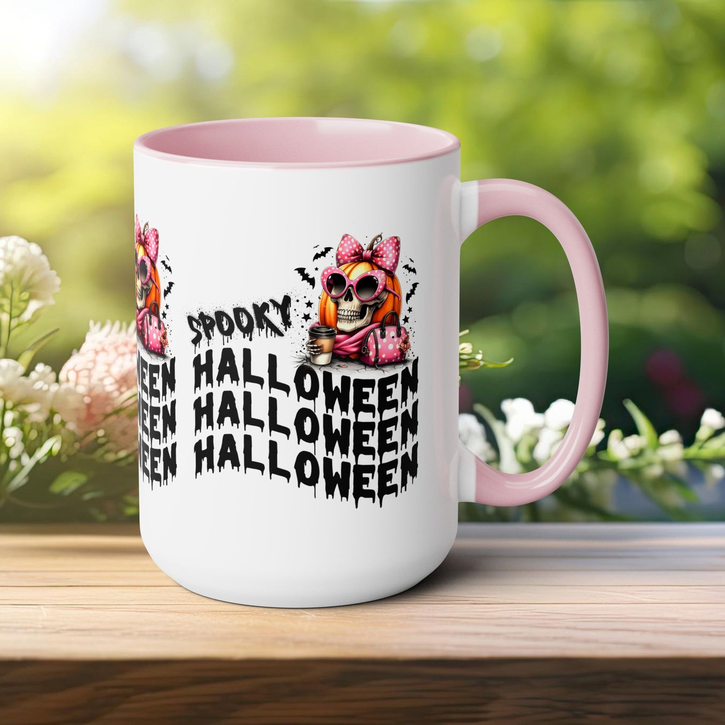 Spooky Halloween Coffee Mug, Beware Halloween Coffee Mug, Trick or Treat Halloween Coffee Mug, Cute Skeleton Coffee Mug, Spooky Season Halloween Coffee Mug.