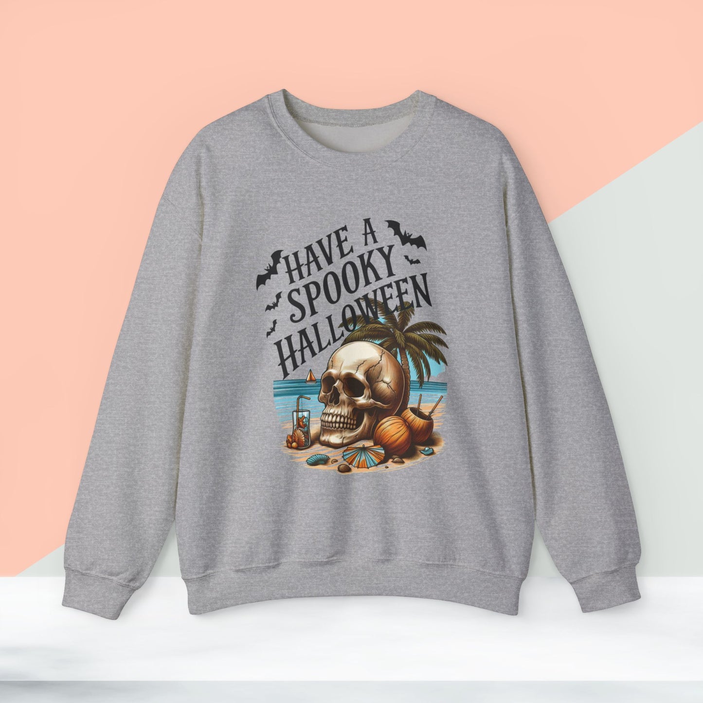 Have A Spooky  Halloween Sweatshirt, Happy Halloween Sweatshirt - Unisex Heavy Blend Crewneck, Halloween Sweatshirt, Cute Spooky Ghost sweatshirt.