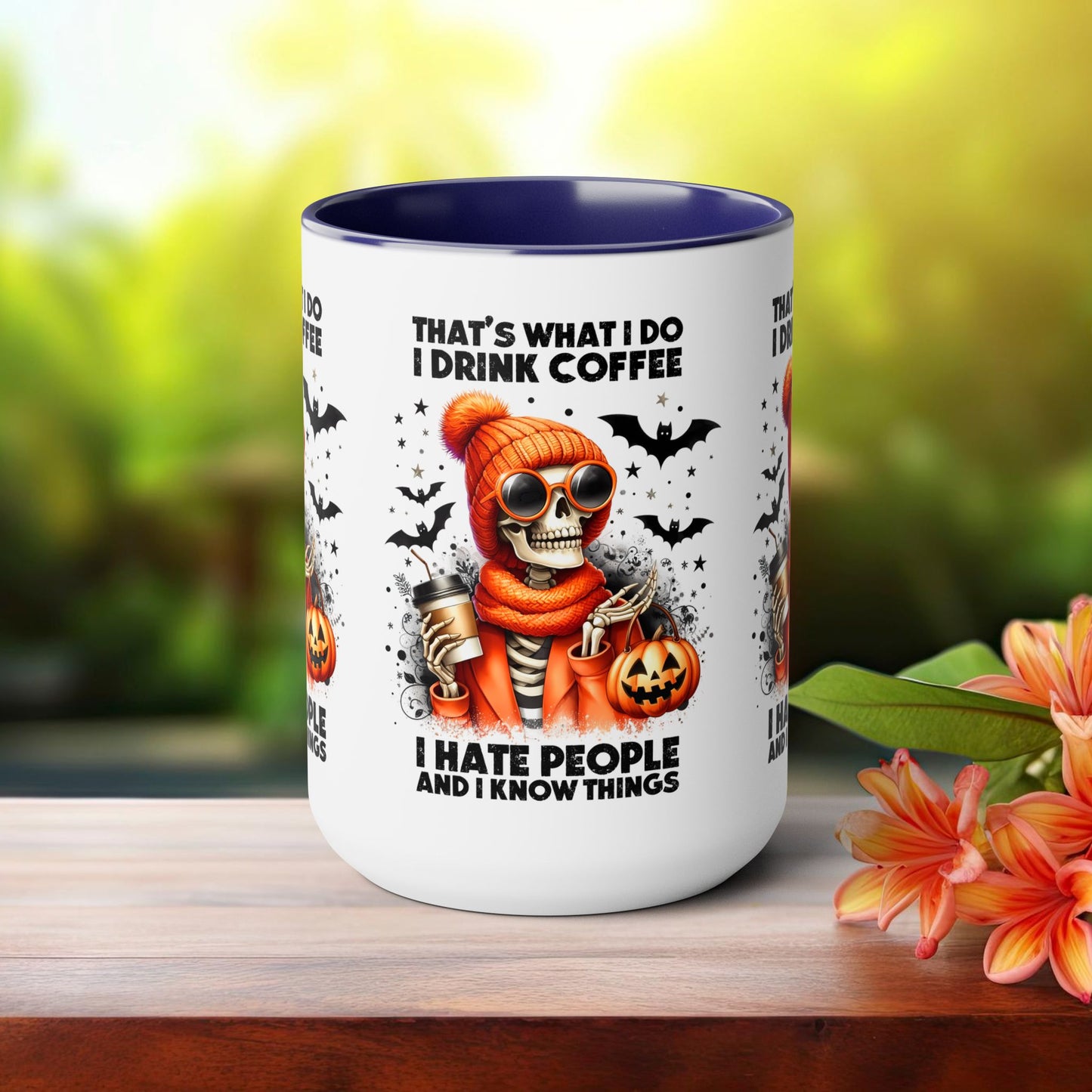 Happy Halloween Coffee Mug,  Let's Go Halloween Coffee Mug, Trick or Treat Halloween Coffee Mug, Cute Skeleton Coffee Mug, Spooky Season Halloween Coffee Mug.