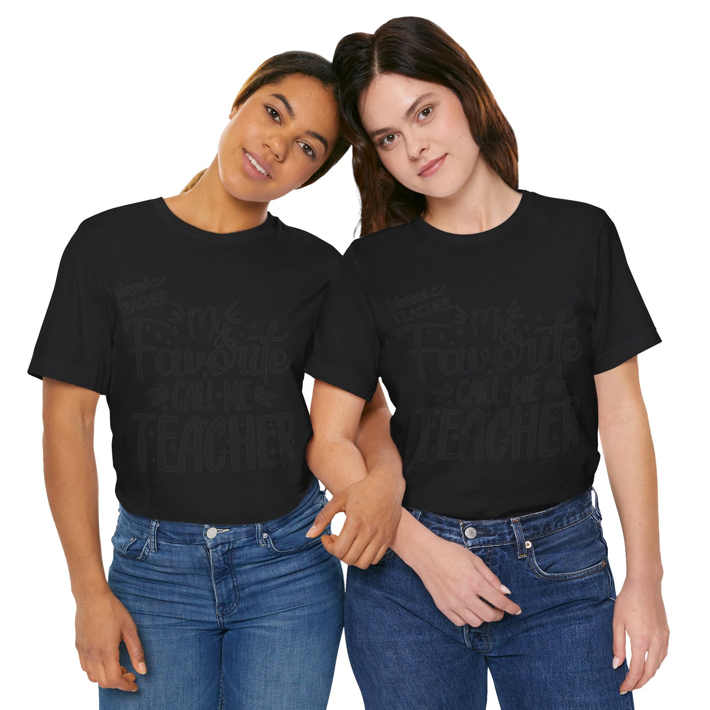My Favorite Call Me Teacher T-shirt, Hello Teacher T-Shirt, Back To School T-Shirt, Teach Love Inspire Teacher Shirt, Teacher Back To school unisex jersey short sleeve.First Day Vibes T-Shirt.