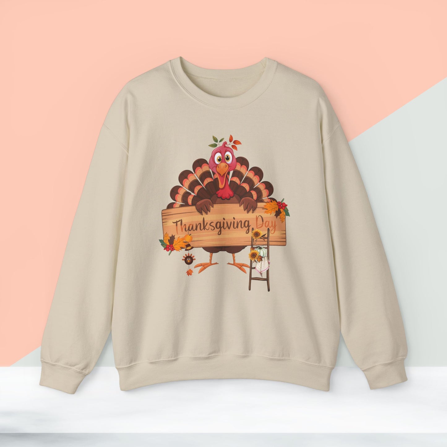 Thanksgiving Day Sweatshirt - Unisex Heavy Blend, Happy Thanksgiving2024 Sweatshirt, Thanksgiving Gift, Festive Sweatshirt.