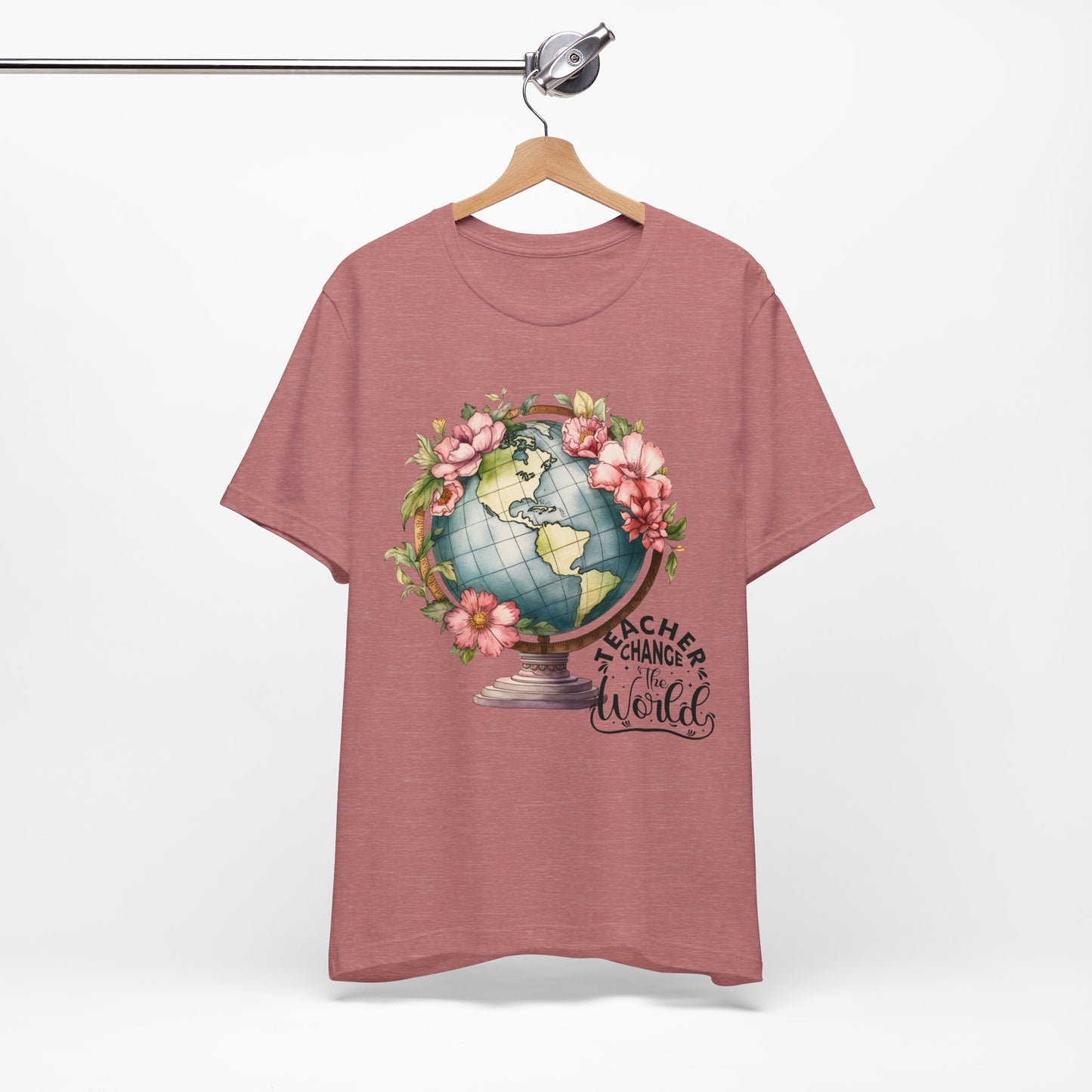 Teacher Change The World T-Shirt, Love Teach Inspire T-Shirt, Back To School T-Shirt, Teacher Back To school unisex jersey short sleeve.First Day Vibes T-Shirt.