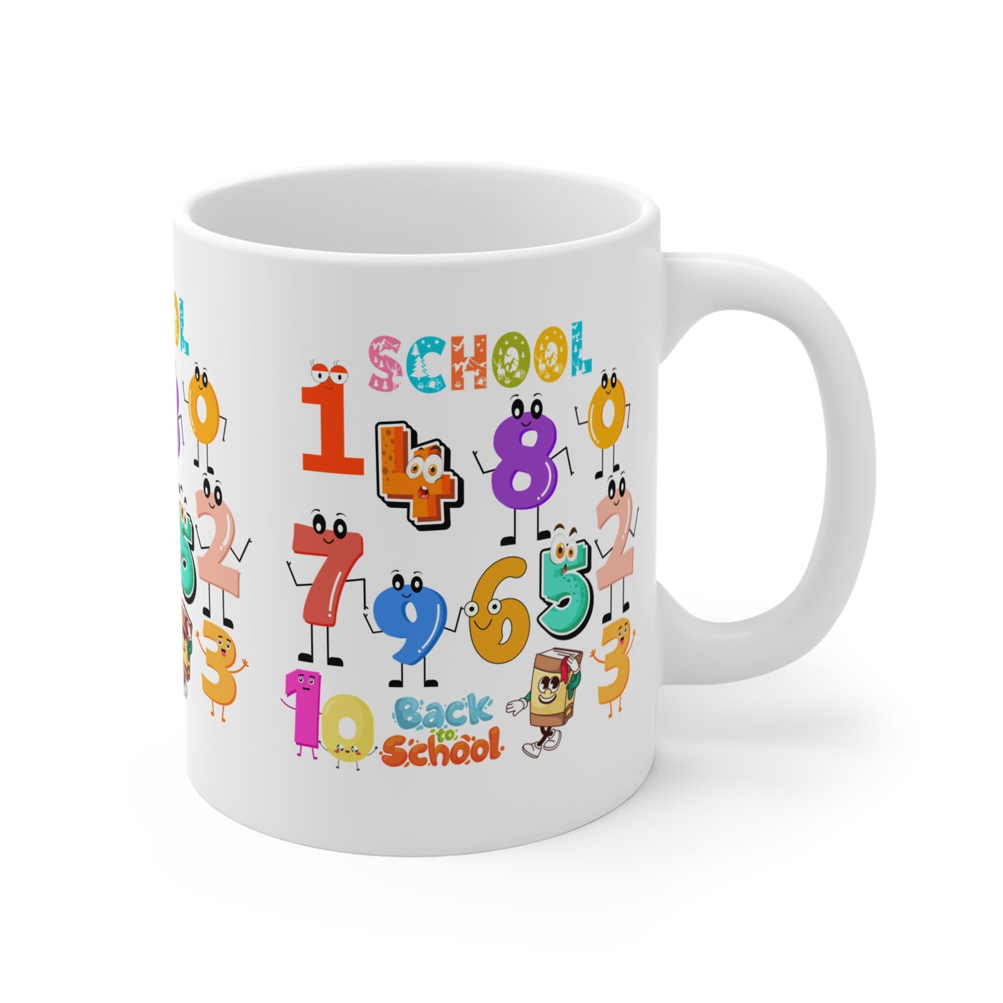 123 Back To School Mug.11oz. Ready To Rule The School Mug.11oz. Ready for School Mug.