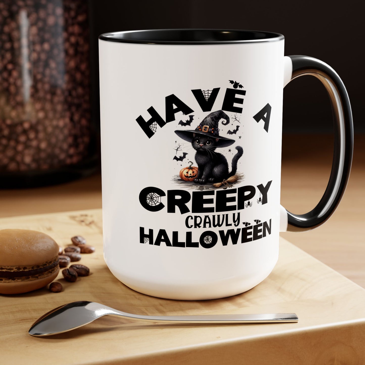 Have A Creepy Crawly Halloween Coffee Mug,  Let's Go Halloween Coffee Mug, Trick or Treat Halloween Coffee Mug, Cute Skeleton Coffee Mug, Spooky Season Halloween Coffee Mug.