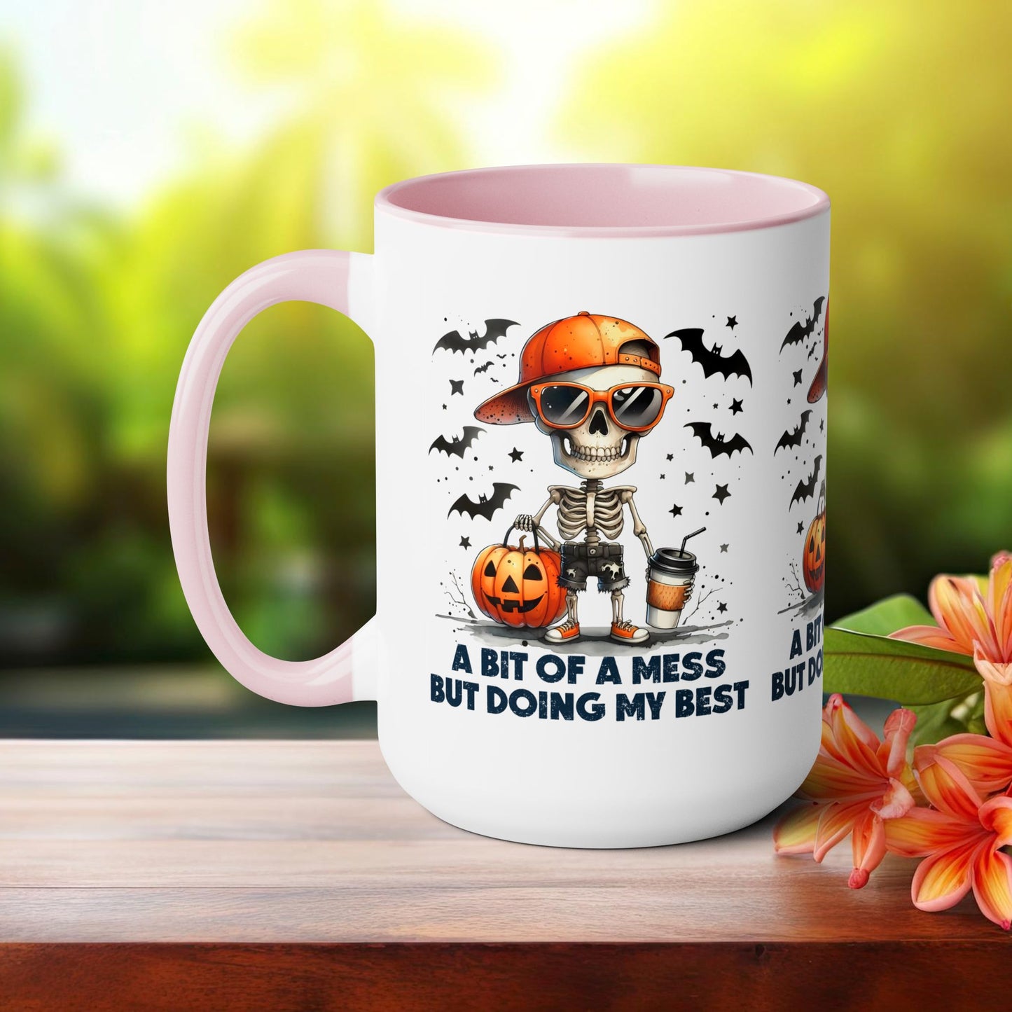 Happy Halloween Coffee Mug,  Let's Go Halloween Coffee Mug, Trick or Treat Halloween Coffee Mug, Cute Skeleton Coffee Mug, Spooky Season Halloween Coffee Mug.