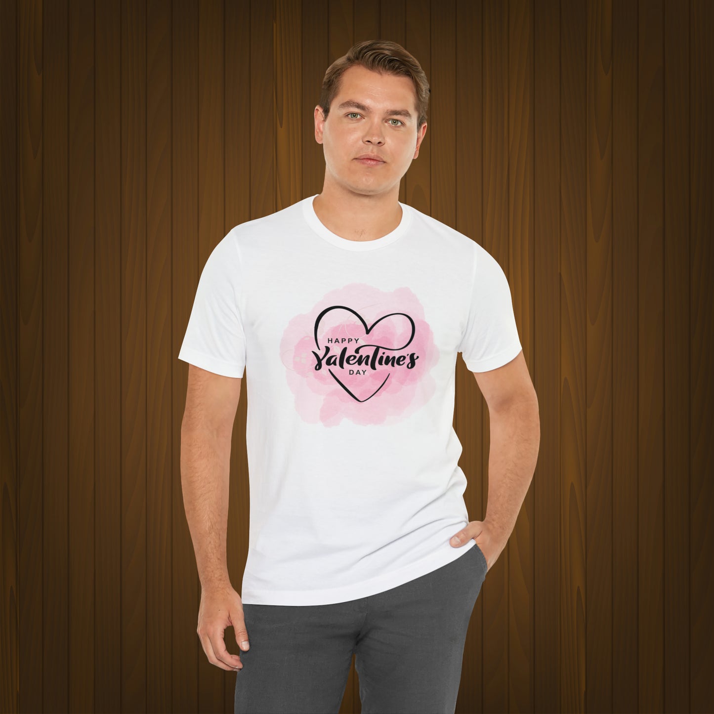 Happy valentines day Unisex Jersey Short Sleeve Tee