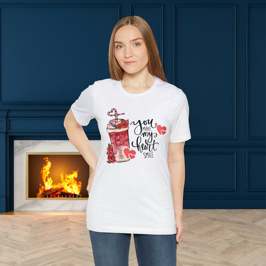 Happy valentines day Unisex Jersey Short Sleeve Tee