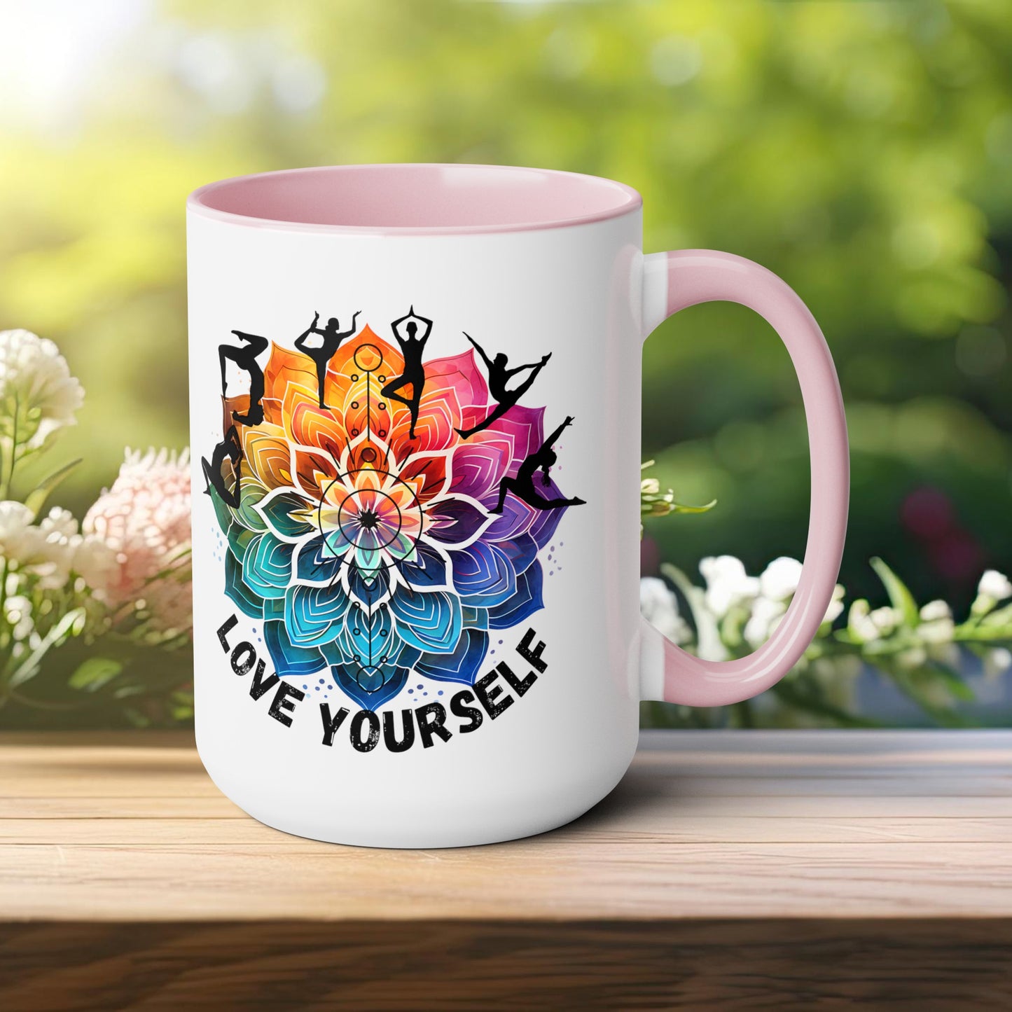 Love yourself Yoga Coffee Mug, Cute Yoga Coffee Mug, Yoga lovers Coffee Mug, Yoga Instructor Gift, Gift For Yoga lover, Gift For Yogi.