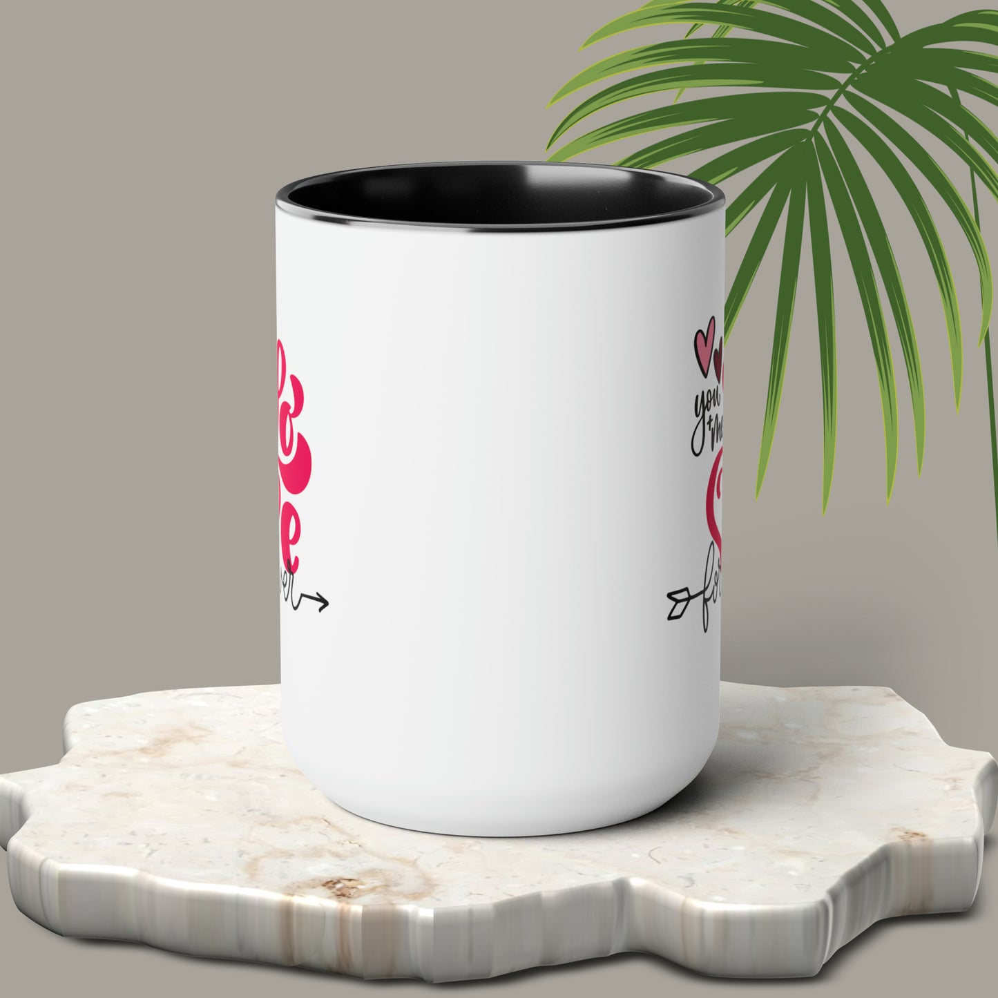 Happy valentines day Two-Tone Coffee Mugs, 15oz