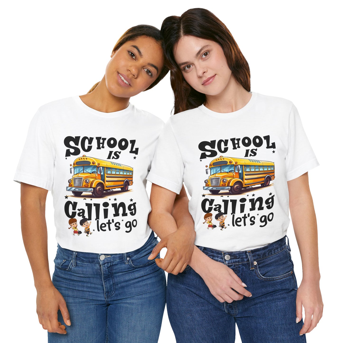 School Is calling T-shirt, First Day Of School T-Shirt, Teacher Back To school unisex jersey short sleeve.First Day Vibes T-Shirt.