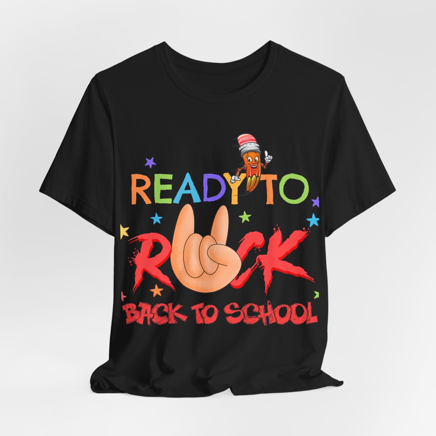 Ready To Rock T-Shirt, Back To School T-Shirt, Teach Love Inspire Teacher Shirt, Teacher Back To school unisex jersey short sleeve.First Day Vibes T-Shirt.