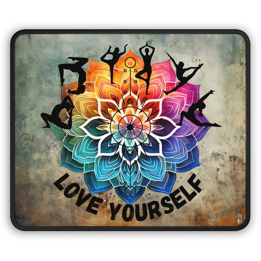 Love Yourself Yoga Mouse Pad, Unique Gift For Meditation And Yoga Lover, Cute Yoga Mouse Pad, Mindful Yoga Gift, Yoga lover Mouse Pad, Yoga Instructor Gift, Gift For Yoga lovers, Gift For Yogi.