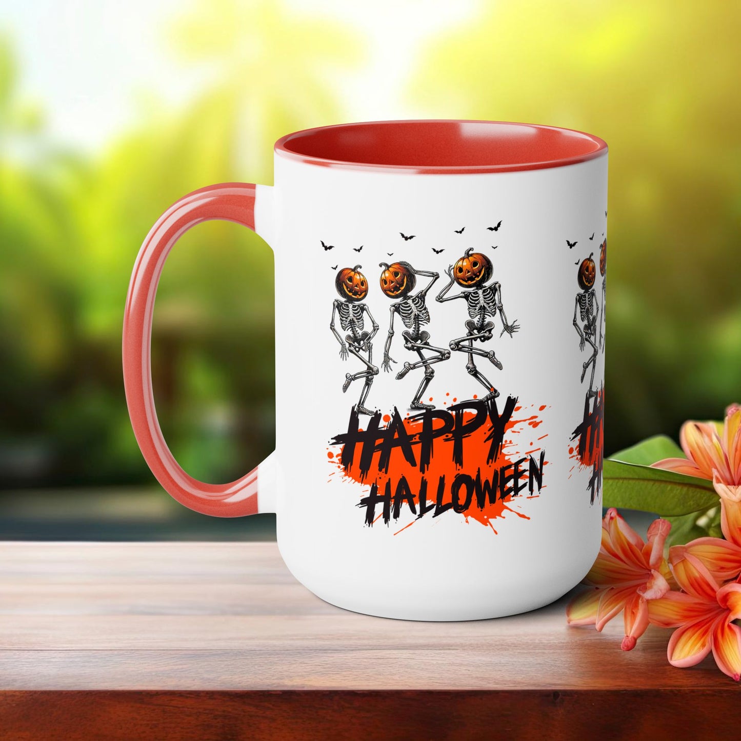 Happy Halloween Coffee Mug,  Let's Go Halloween Coffee Mug, Trick or Treat Halloween Coffee Mug, Cute Skeleton Coffee Mug, Spooky Season Halloween Coffee Mug.