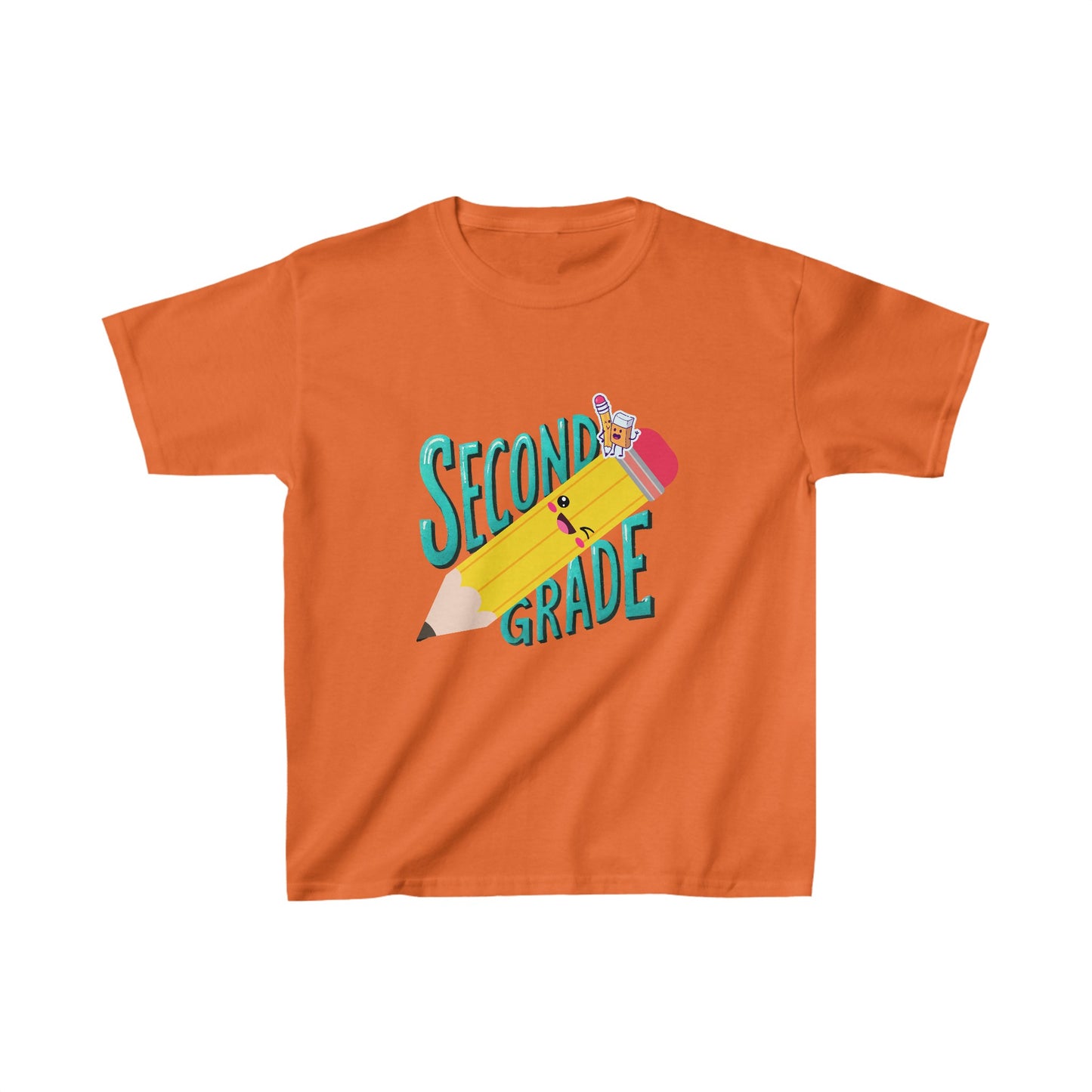 Second Grade Back To School Kids Heavy Cotton™ Tee, Back to school Kids Shirt, 1st Day Of School Shirt, Back To School Cotton T-Shirt.