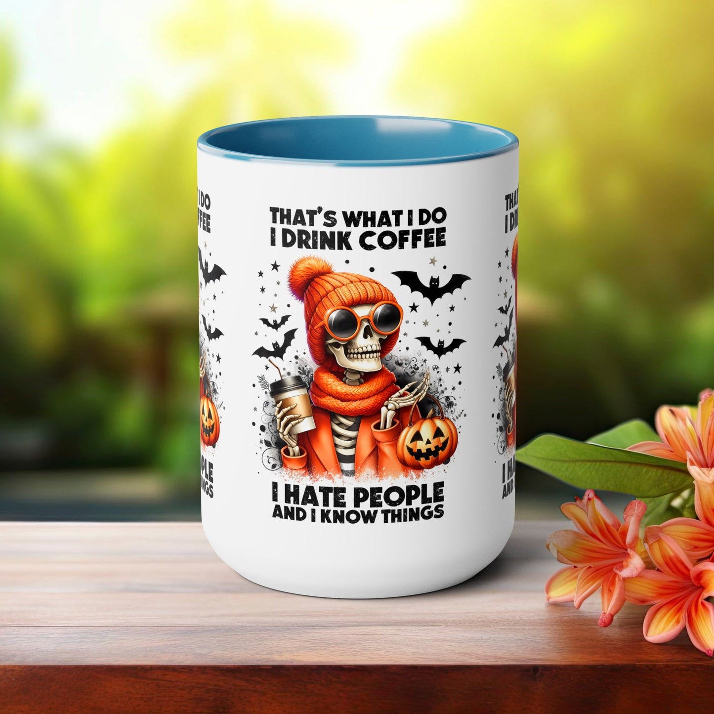 Happy Halloween Coffee Mug,  Let's Go Halloween Coffee Mug, Trick or Treat Halloween Coffee Mug, Cute Skeleton Coffee Mug, Spooky Season Halloween Coffee Mug.