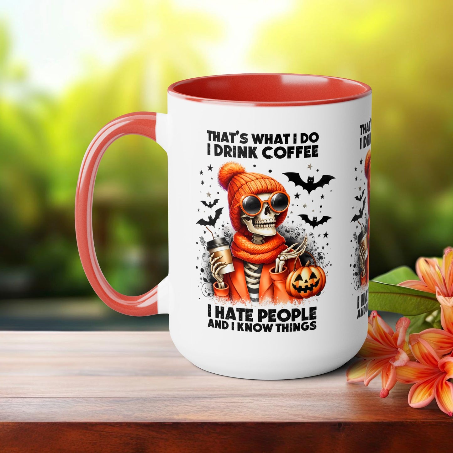 Happy Halloween Coffee Mug,  Let's Go Halloween Coffee Mug, Trick or Treat Halloween Coffee Mug, Cute Skeleton Coffee Mug, Spooky Season Halloween Coffee Mug.