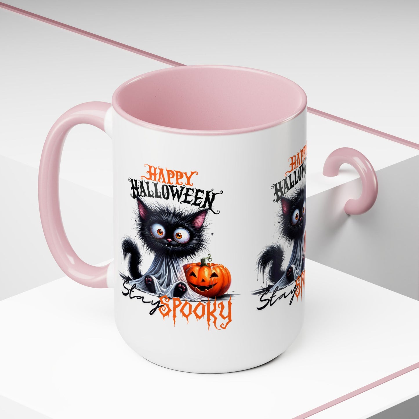 Stay Spooky Happy Halloween Coffee Mug,  Let's Go Halloween Coffee Mug, Trick or Treat Halloween Coffee Mug, Cute Ghost Coffee Mug, Spooky Season Halloween Coffee Mug.