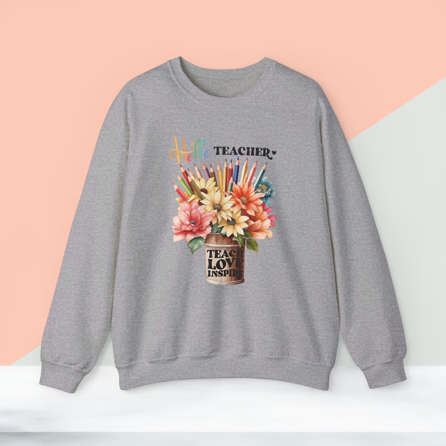 We Love Teachers Sweatshirt, Back To school unisex heavy blend crewneck sweatshirt, Teacher Back To school  Sweatshirt. First Day Vibes Sweatshirt.