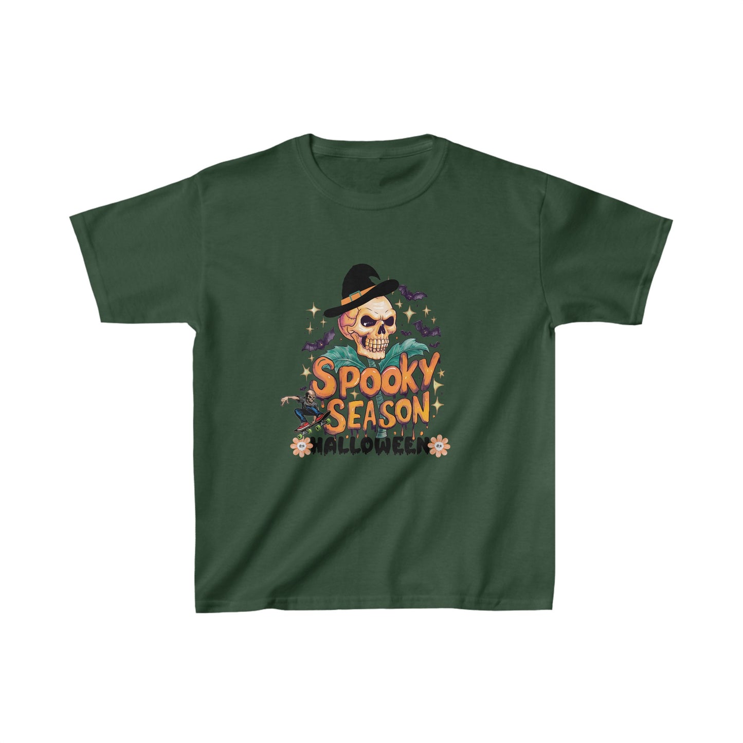 Happy Halloween Kids Shirt, Stay Spooky Halloween Kids Heavy Cotton™ Tee, Spooky Season Kids Shirt, Spooky Vibes Shirt, Trick Or Treat Cotton T-Shirt.