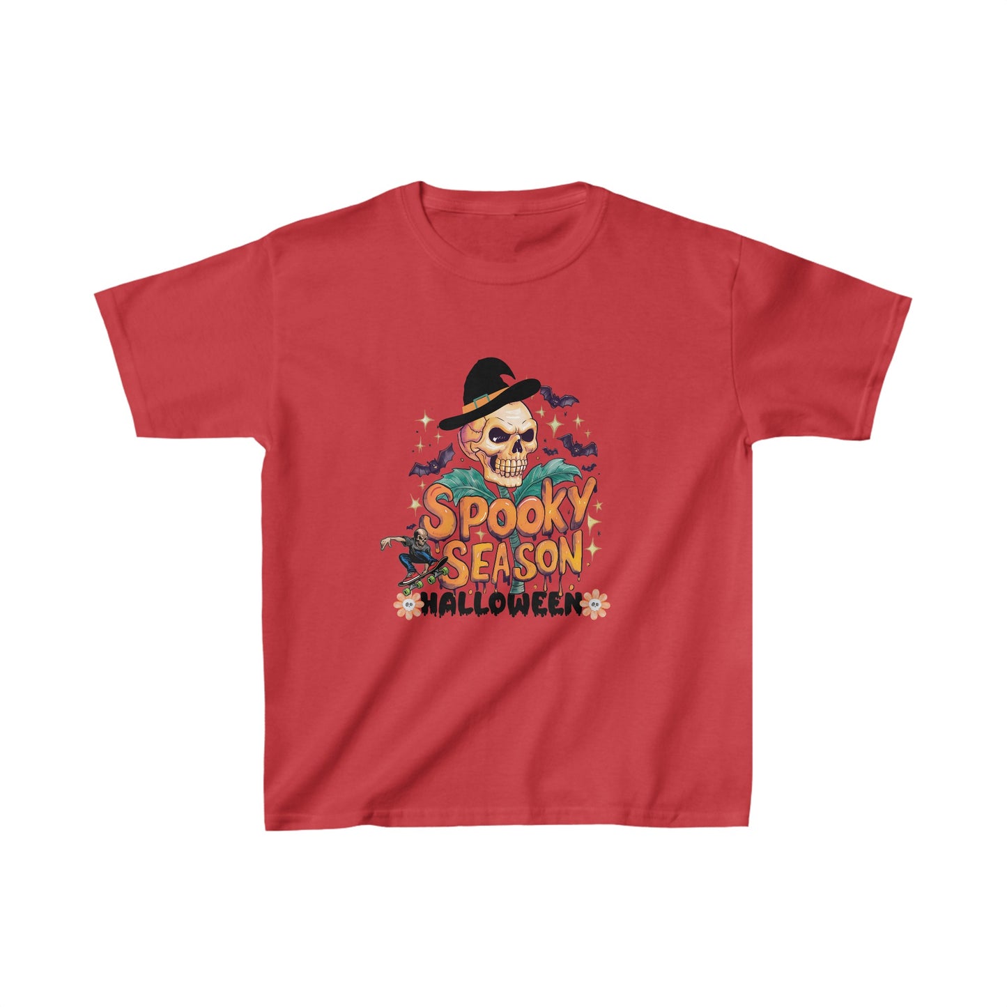 Happy Halloween Kids Shirt, Stay Spooky Halloween Kids Heavy Cotton™ Tee, Spooky Season Kids Shirt, Spooky Vibes Shirt, Trick Or Treat Cotton T-Shirt.