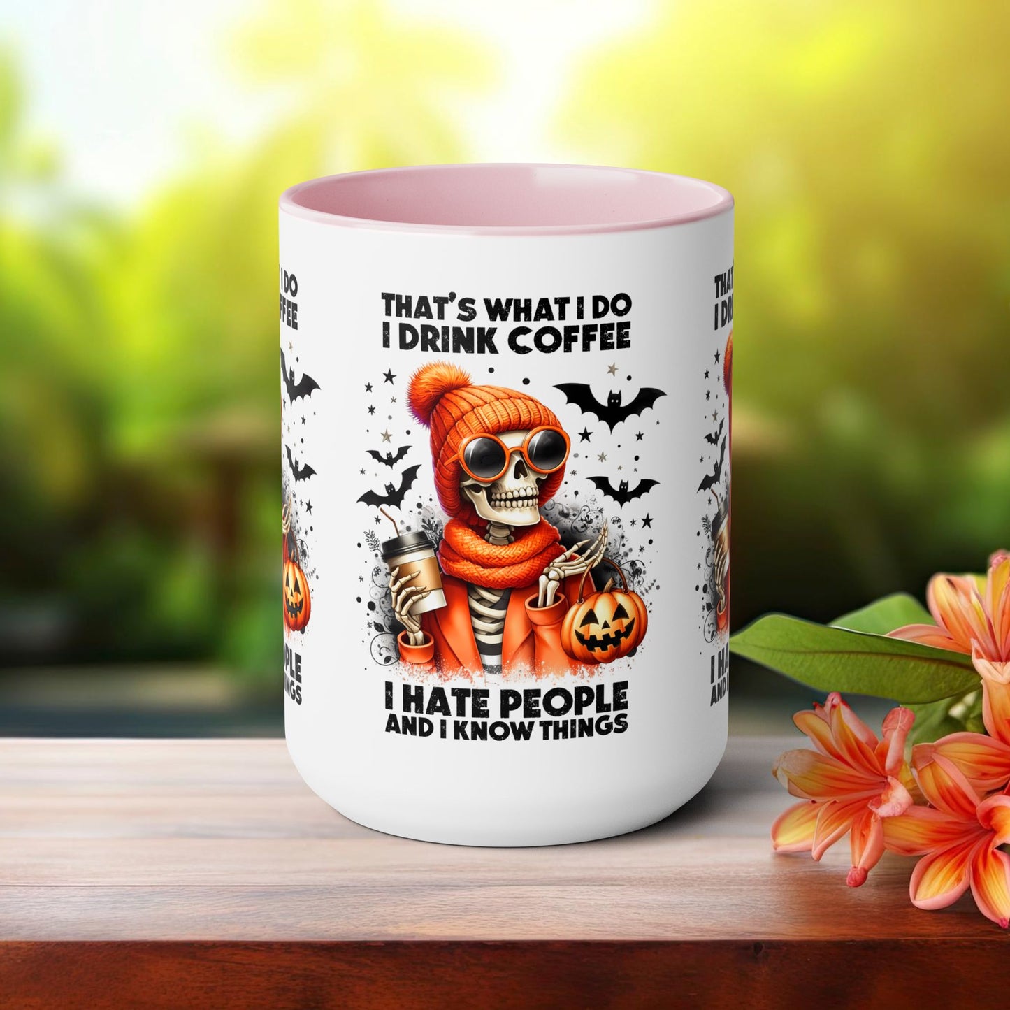 Happy Halloween Coffee Mug,  Let's Go Halloween Coffee Mug, Trick or Treat Halloween Coffee Mug, Cute Skeleton Coffee Mug, Spooky Season Halloween Coffee Mug.