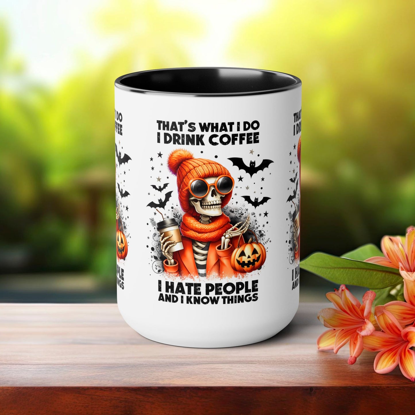 Happy Halloween Coffee Mug,  Let's Go Halloween Coffee Mug, Trick or Treat Halloween Coffee Mug, Cute Skeleton Coffee Mug, Spooky Season Halloween Coffee Mug.