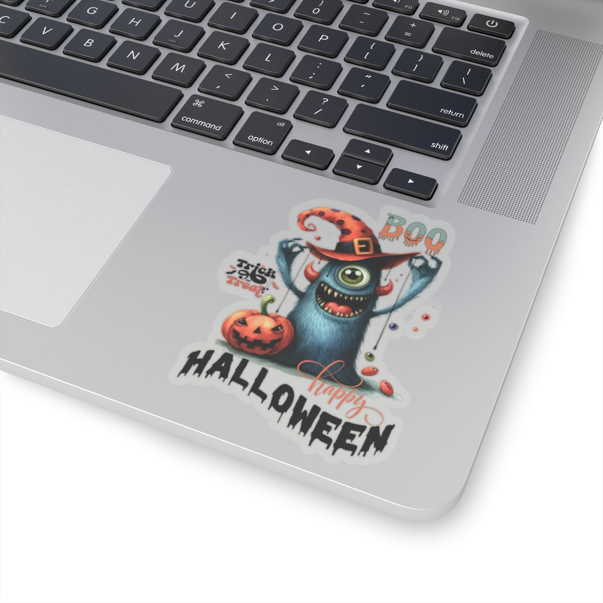 Boo Happy Halloween Kiss-Cut Stickers, Happy Halloween Kiss-Cut Stickers, Spooky Season Kiss-Cut Stickers, Trick Or Treat Halloween Kiss-Cut Stickers.