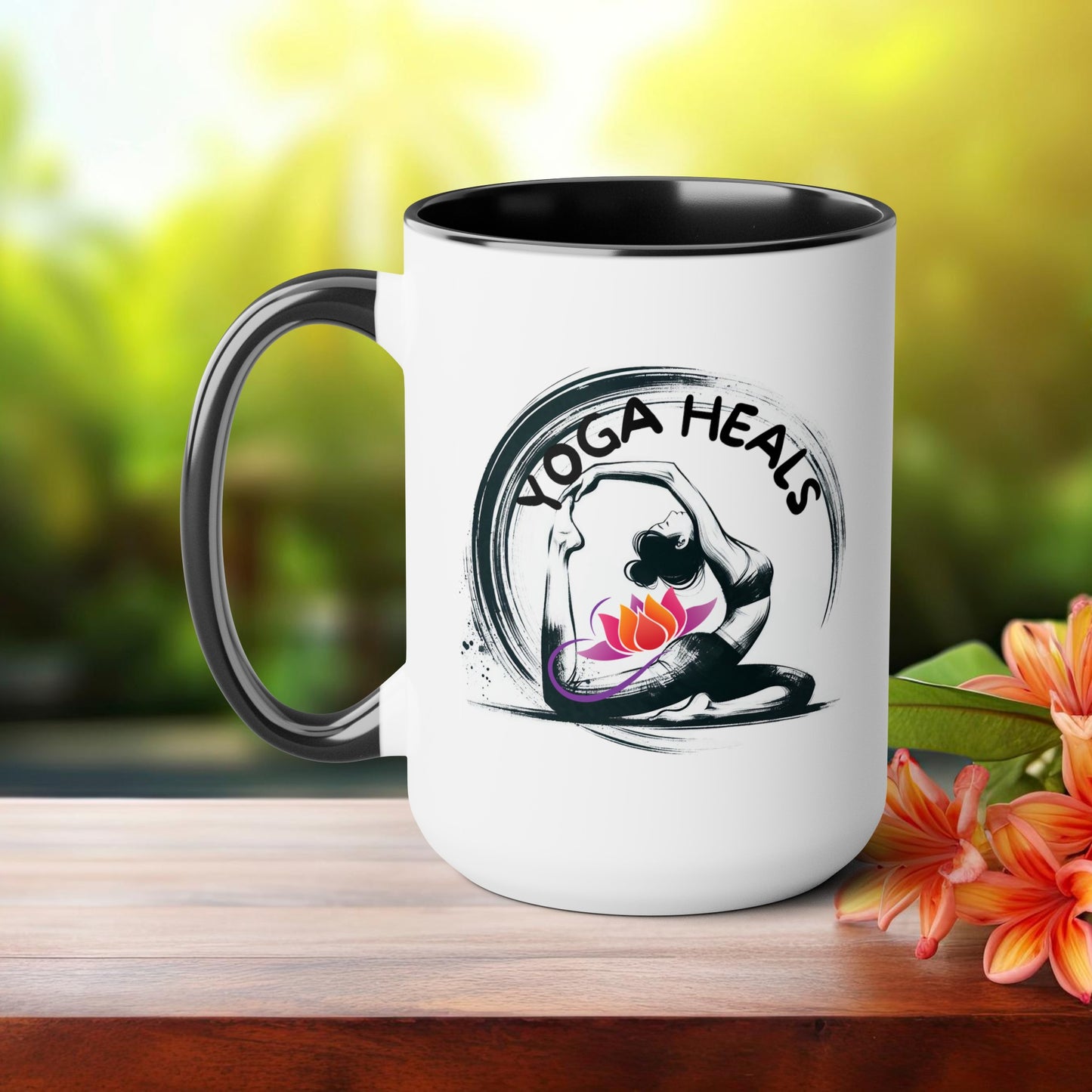 Yoga Heals Yoga Coffee Mug, Cute Yoga Coffee Mug, Yoga lovers Coffee Mug, Yoga Instructor Gift, Gift For Yoga lover, Gift For Yogi.