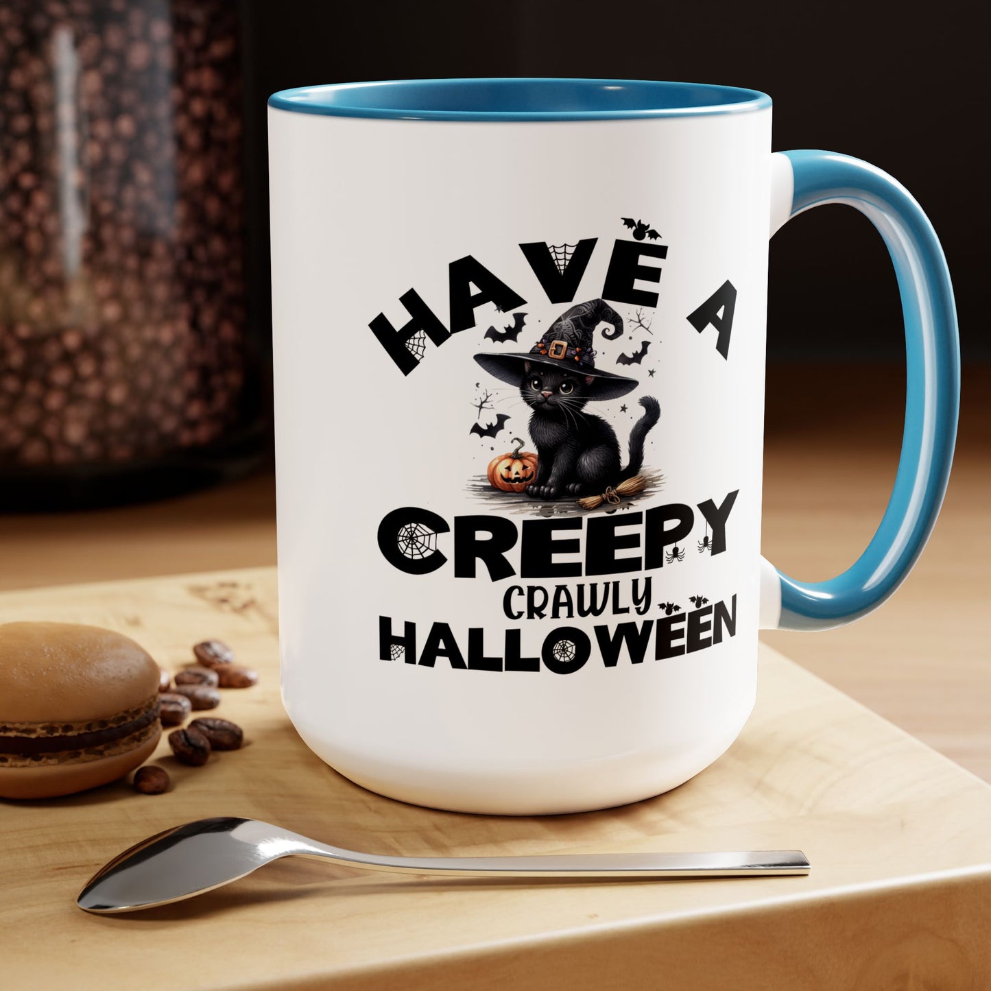 Have A Creepy Crawly Halloween Coffee Mug,  Let's Go Halloween Coffee Mug, Trick or Treat Halloween Coffee Mug, Cute Skeleton Coffee Mug, Spooky Season Halloween Coffee Mug.