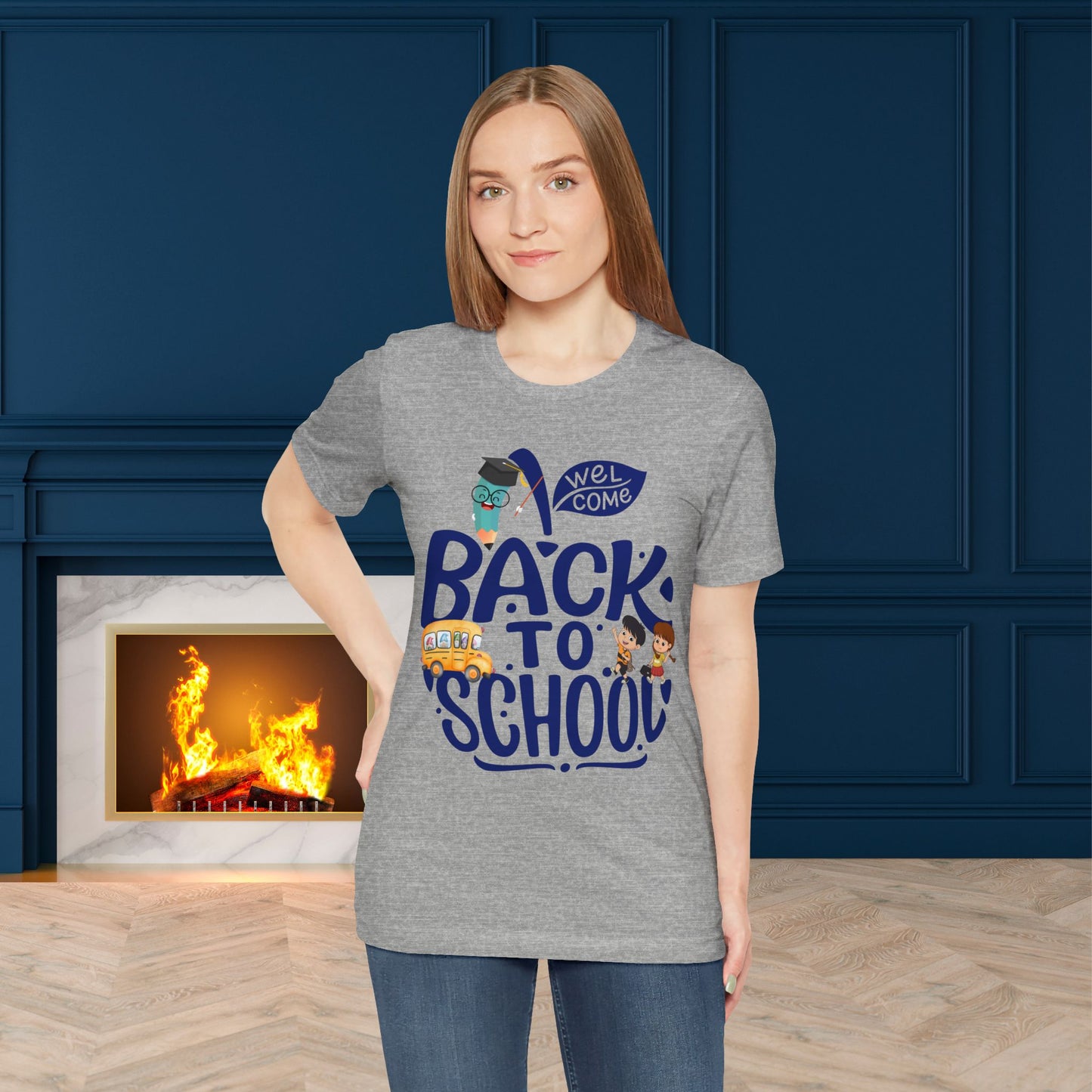 Welcome Back To School T-Shirt, Teacher T-Shirt, Teacher Back To school unisex jersey short sleeve.First Day Vibes T-Shirt.