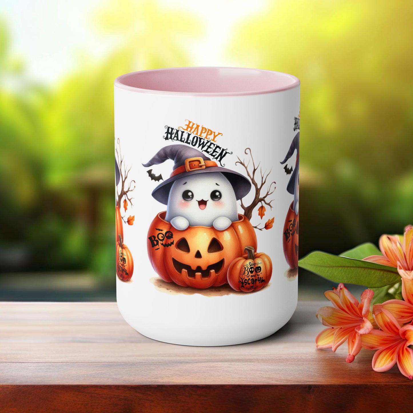 Happy Halloween Coffee Mug,  Let's Go Halloween Coffee Mug, Trick or Treat Halloween Coffee Mug, Cute Skeleton Coffee Mug, Spooky Season Halloween Coffee Mug.