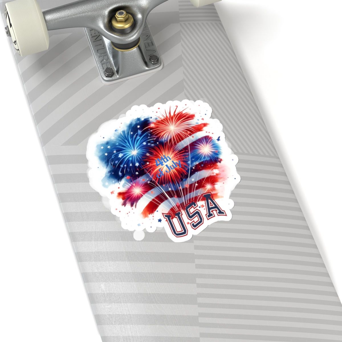 Happy 4th Of July Kiss-Cut Stickers, America, Flag, Peace Love America. Proud To Be An American, Red White Blue stickers. America Stickers.